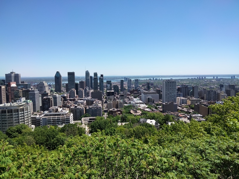 Vue sur Montréal depuis le belvédère Kondiaronk