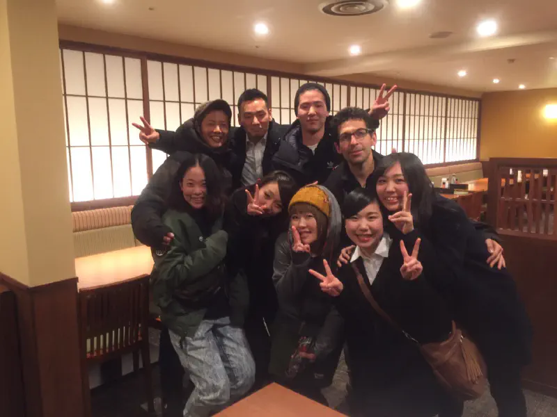 Avec des collègues à Shiga Kogen